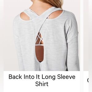 Lululemon Back Into It Long Sleeve Shirt